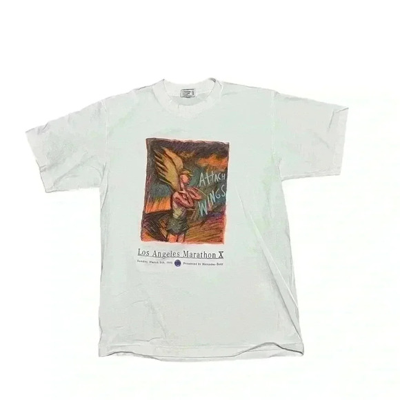 Vintage Los Angeles Marathon X‎ by Mercedes-Benz Size Large - Picture 1 of 2